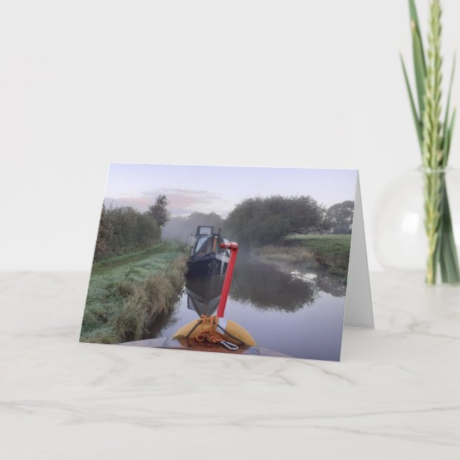 Canal themed card. Blank for your own message. Card (Front)