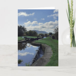 Canal themed card. Blank for your own message. Card