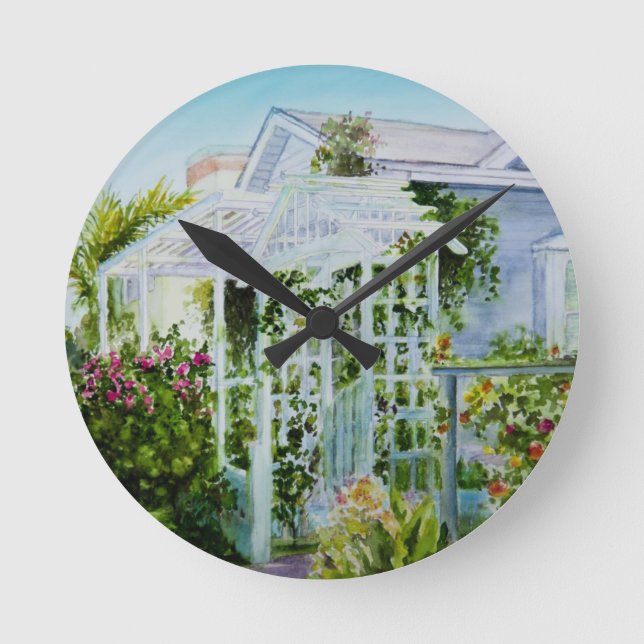 Canal Trellis Round Clock (Front)