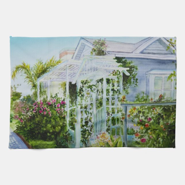 Canal Trellis Tea Towel (Horizontal)