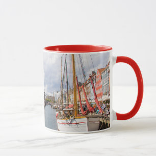 Canal with Boats   Copenhagen Mug