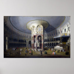 Canaletto London Interior of the Rotunda Poster