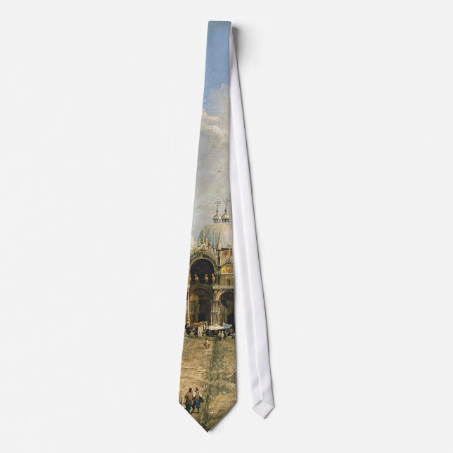 Canaletto Piazza San Marco Fine Vintage Tie (Front)