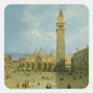 Canaletto   Piazza San Marco Square Sticker