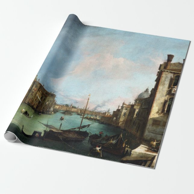 Canaletto The Grand Canal in Venice Wrapping Paper (Unrolled)