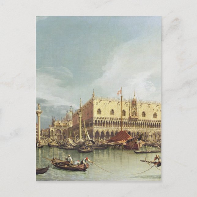 Canaletto - The Molo, Venice Postcard (Front)