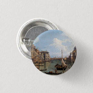 Canaletto View of the Grand Canal 3 Cm Round Badge