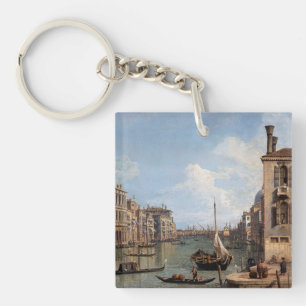 Canaletto View of the Grand Canal    Key Ring
