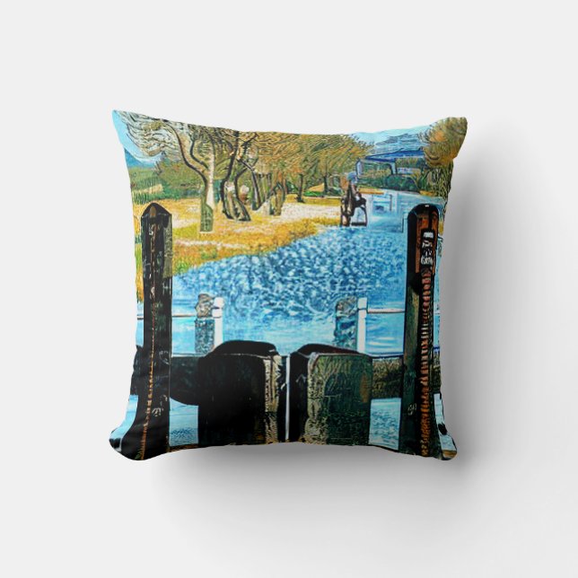CANALS AND NARROWBOATS CUSHION (Front)