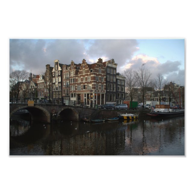 Canals in Amsterdam Photo Print (Front)