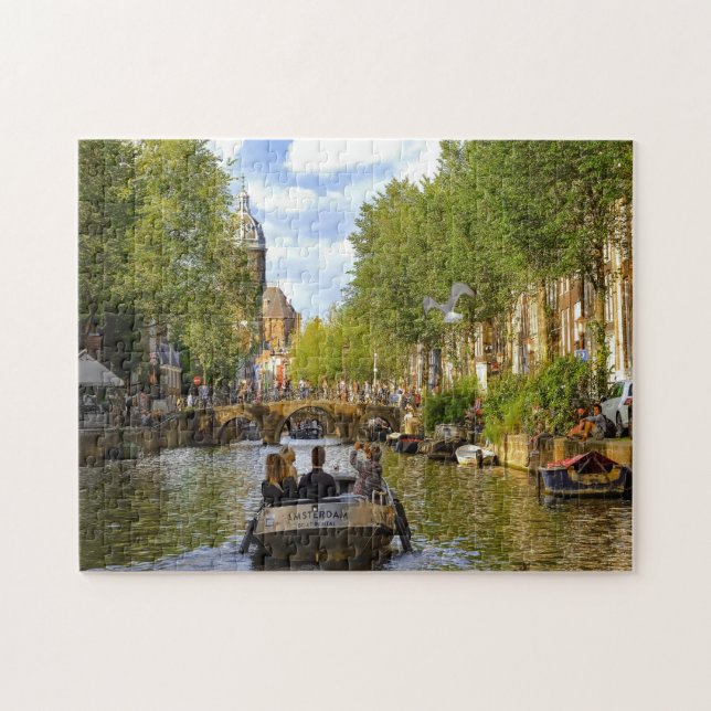 Canals of Amsterdam. Jigsaw Puzzle (Horizontal)