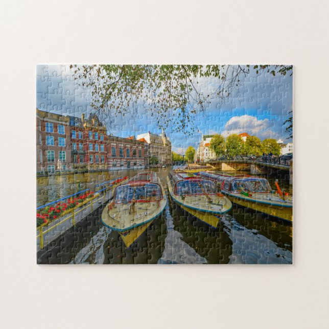 Canals of Amsterdam. Jigsaw Puzzle (Horizontal)