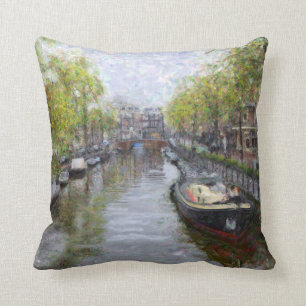 Canals of Amsterdam Pillow