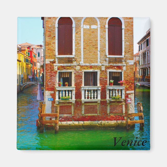 Canals  of Venice, Venice Magnet (Front)