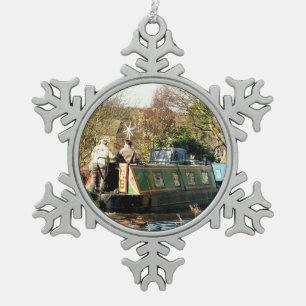 CANALS SNOWFLAKE PEWTER CHRISTMAS ORNAMENT