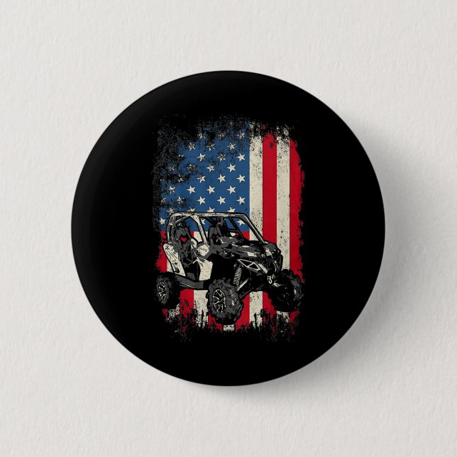 Canam Usa  6 Cm Round Badge (Front)