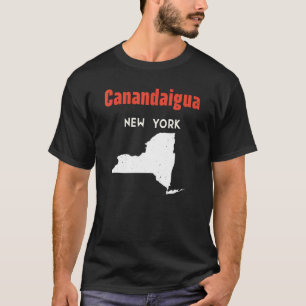 Canandaigua New York Usa State America Travel New T-Shirt