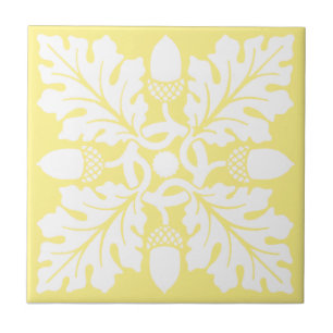 Canary Acorn and Leaf Tile Design