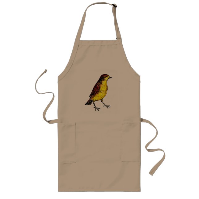 Canary Bird Long Apron (Front)
