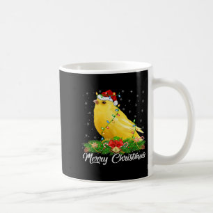 Canary Bird Lover Matching Santa Hat Canary Christ Coffee Mug