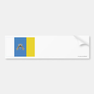 Canary Islands Flag Bumper Sticker