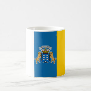 Canary Islands Flag (Canaries) (Canarias, Spain) Coffee Mug