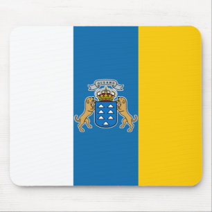 Canary Islands Flag (Canaries) (Canarias, Spain) Mouse Pad