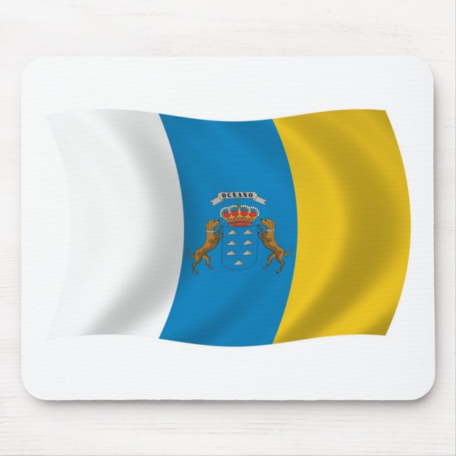 Canary Islands Flag Mousepad (Front)