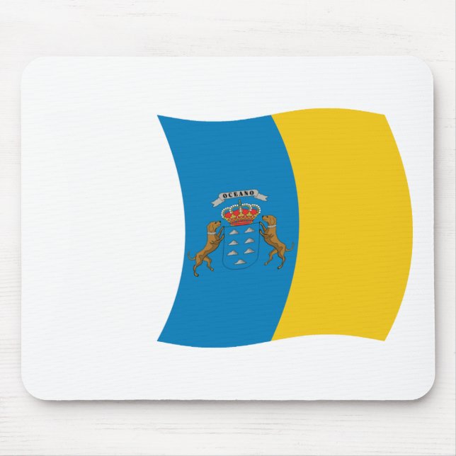 Canary Islands Flag Mousepad (Front)