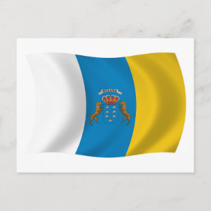 Canary Islands Flag Postcard