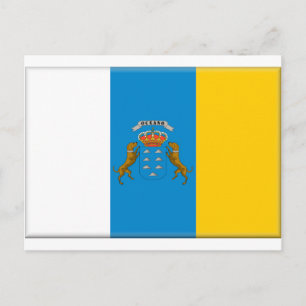 Canary Islands (Spain) Flag Postcard