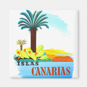 Canary islands Spain vintage travel Magnet