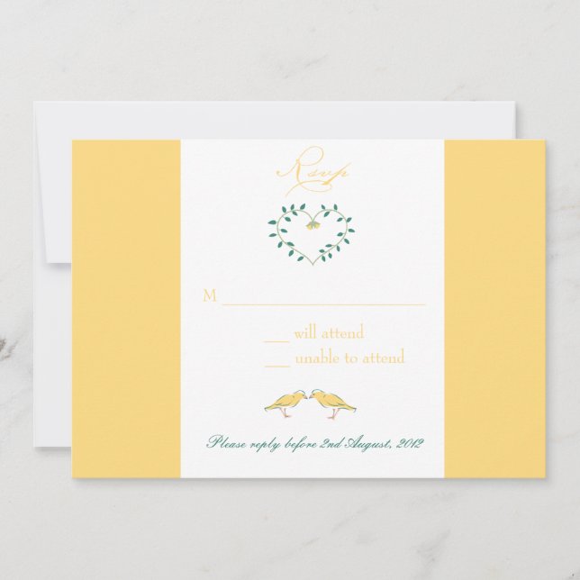 Canary - rsvp cards (Front)