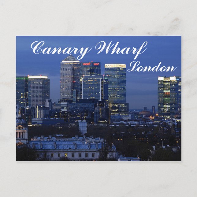 Canary Wharf, London Postcard (Front)
