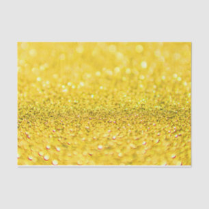 Canary Yellow Glitter Design  Tissue Paper