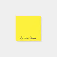 Canary Yellow Professional Minimalist Black Script