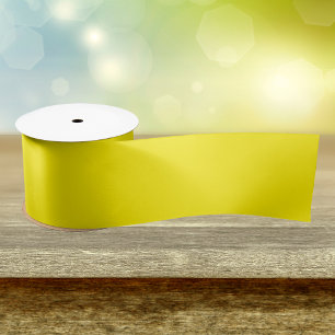 Canary Yellow Solid Color Satin Ribbon