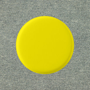 Canary Yellow Solid Colour 3 Cm Round Badge