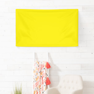 Canary Yellow Solid Colour Banner