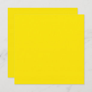 Canary Yellow Solid Colour Card