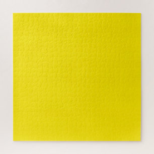 Canary Yellow Solid Colour Jigsaw Puzzle