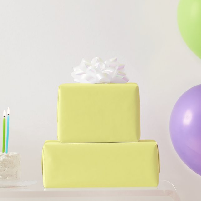 Canary Yellow Wrapping Paper (Party Gifts)