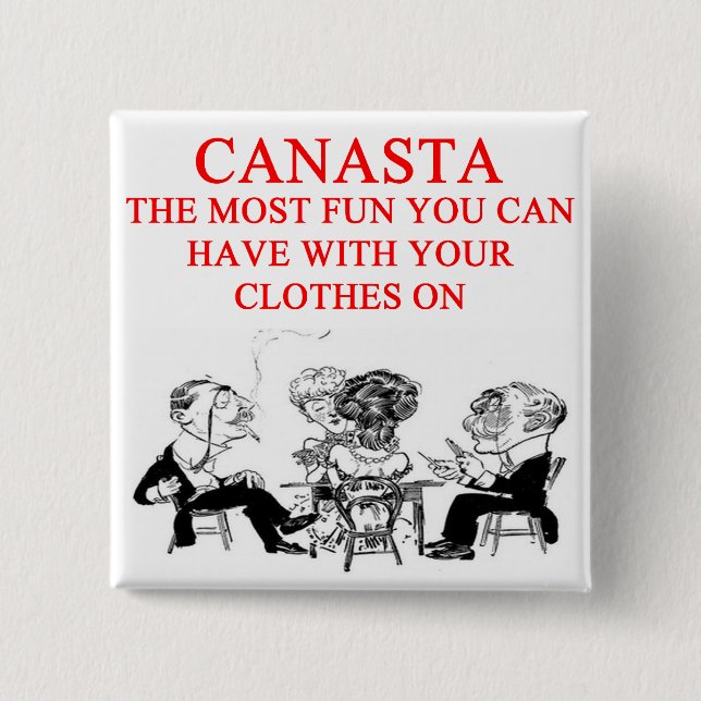 CANASTA 15 CM SQUARE BADGE (Front)