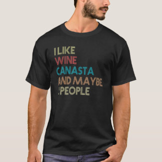 Canasta Card Game Canasta Player Wine T-Shirt