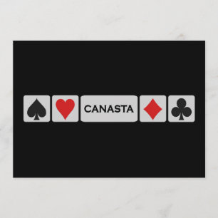 Canasta invitation - customise