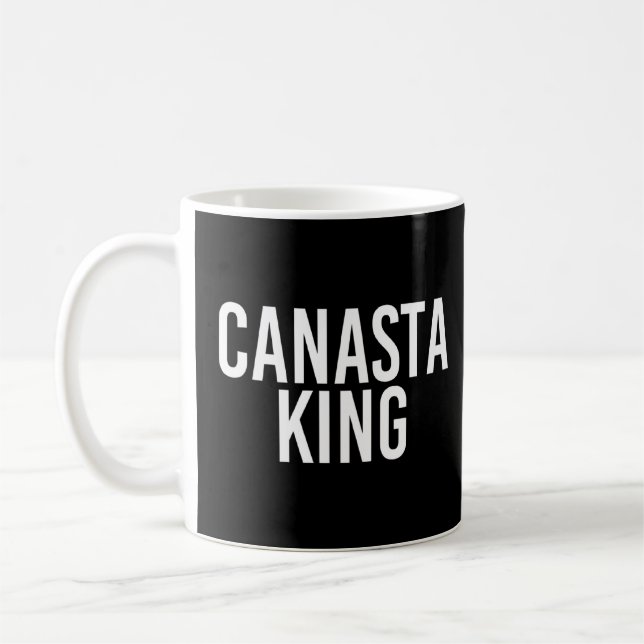 Canasta King Funny Canasta Card Games Player  Idea Coffee Mug (Left)