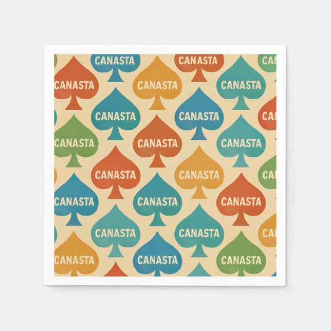 Canasta Party Napkin (Front)