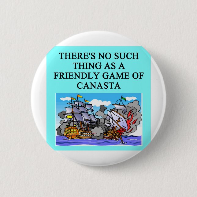 CANASTA player gifts t-shirts 6 Cm Round Badge (Front)