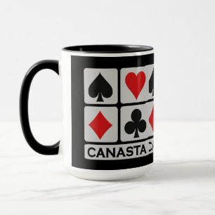 Canasta Player mug - choose style & colour