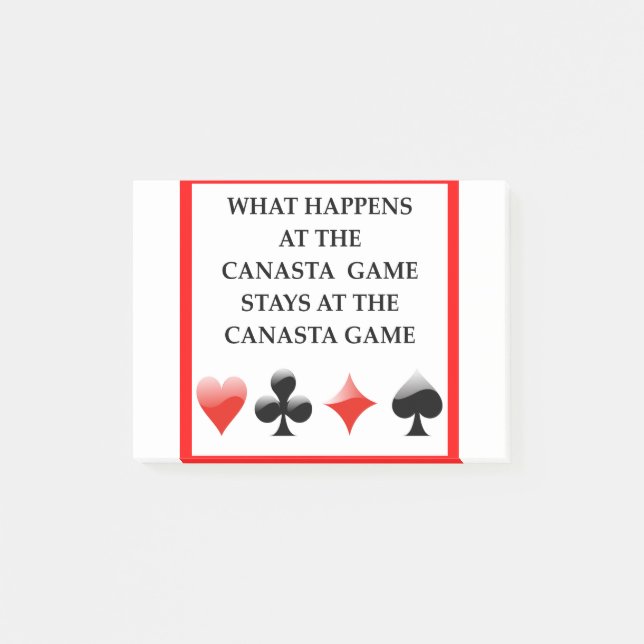 CANASTA POST-IT NOTES (Front)